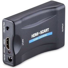 Resim Ally 1080P Scart Hdmı Dönüştürücü Ses Video Adaptörü-Siyah-Siyah 