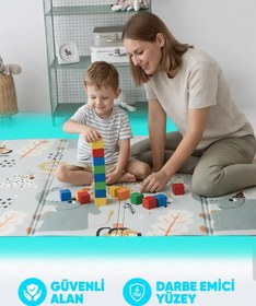 Resim Serin Mat Katlanabilir Oyun Matı- Orman Şenliği - Standart / Standart 