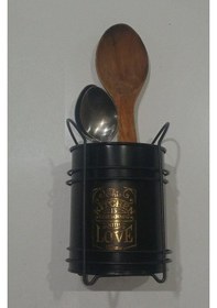 Resim Zhlhome Siyah Standtlı Kaşıklık Organizer Kitchen Love 