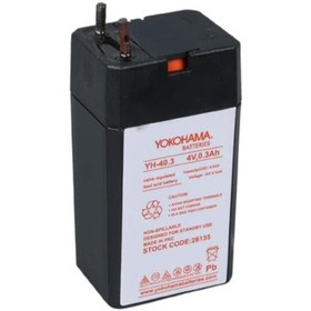Resim Genel Markalar Yh-40.3 4 Volt - 0.3 Amper Kuru Akü (27X20X48) 