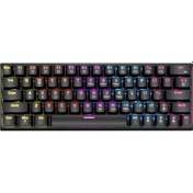 Resim Geeroyoo Mekanik Klavye 63 Tuşlu Oyun Klavyesi Yüksek Kaliteli Mavi Anahtarlar Çeşitli Rgb Arka Aydınlatmalı 17 Aydınlatma Modu Windows Mac Os Linux Ve Daha Fazlası İçin Ergonomik 