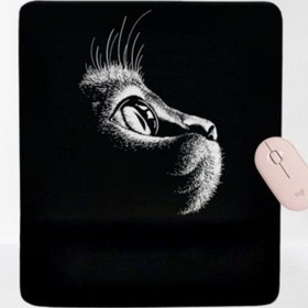 Resim Siyah Kedi Black Cat Bilek Destekli Dikdörtgen Mouse Pad Mousepad 