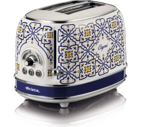 Resim Ariete Capri 2 Dilim Ekmek Kızartma Makinesi 0155/1C - 810 Watt, Metal Gövde, 2 Dilim Kapasite, Buz 