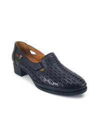 Resim Mammamia Venüs 1709260y Topuklu Delikli Klasik Deri Kadın Ayakkabı 001 