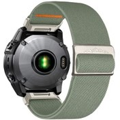 Resim Topnotch Garmin Fenix Serisi 22mm Yeşil Nylon Spor Kayış Yumuşak Ve Ayarlanabilir 