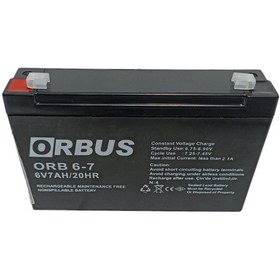 Resim Orbus 6v 7ah Kuru Bakımsız Akü Oyuncak Jeep Vb Orb 6-7 