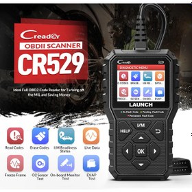 Resim Launch Cr529 Otomatik Obd2 Tarayıcı Kod Okuyucu 