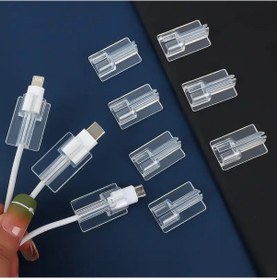 Resim Şeffaf Silikon Kablo Koruyucu 1 