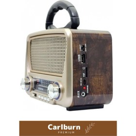 Resim Güneş Enerjili Yüksek Sesli Retro Nostalji Bluetooth USB Sd Kart Radyo Mp3 Player Müzik Kutusu 