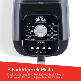 Resim Arzum Okka Rich Pro Plus OK0036-0400 Su Hazneli Türk Kahvesi Makinesi 