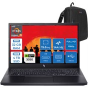 Resim ACER Nitro V15 ANV15 Ryzen 5 7535HS 32GB 4tb SSD 6GB/RTX3050/75W 15.6" Fhd 144Hz WIN 11 Pro 41R5QLP11 