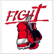 Resim Sticker Fabrikası Dövüş Kickboks Kick Boks Boks Eldiveni Sticker 00879 