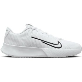 Resim Nike Nikecourt Vapor Lite 2 Erkek Sert Kort Tenis Ayakkabısı Dv2018-100 Beyaz 