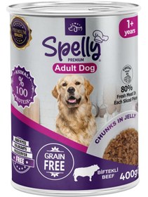 Resim Spelly Biftekli Yetişkin Köpek Maması Konserve 12 x 400 G 