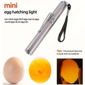 Resim Mini taşınabilir yumurta aydınlatma ışığı, yumurta test cihazı, yumurta mumu ışığı, LED ışık, yumurtadan çıkarma aracı, acil durum lambası, küçük el feneri, paslanmaz çelik malzeme aşınmaya dayanıklı ve dayanıklı, AAA kuru piller dahil değildir 
