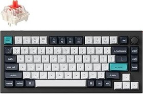 Resim Keychron Q1 Max Hotswap Kablosuz Mekanik Klavye | RGB | Alüminyum Çerçeve | Karbon Siyahı | Topuzlu | Gateron Jüpiter Kırmızısı|% 75 Düzen (84 Tuş)|Windows Mac OS (Q1M-M1) 
