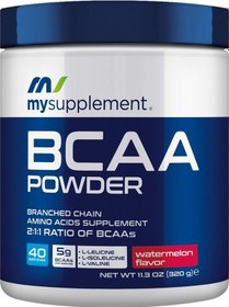 Resim Amino Asit Bcaa Powder Karpuz Aromalı Bcaa - 320gr - 40 Servis Branched Chaın Amıno Acid Aromasız 