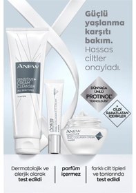 Resim Avon Anew Sensitive Hassas Ciltlere Özel İkili Kolajen Göz Kremi 15 ML 