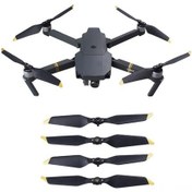 Resim Vkemall Djı Mavic Pro Platinum İçin 8331f Gümüş Kenarlı Gürültü Azaltıcı Katlanabilir Helis, 4 Çift Yardımcı Fabrika Üretimi 