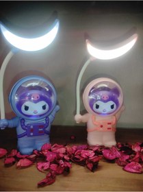 Resim High Quality Astronot Model Karakterli Kalemtraşlı SOFT PEMBE Masa Lambası Gece Lambası 
