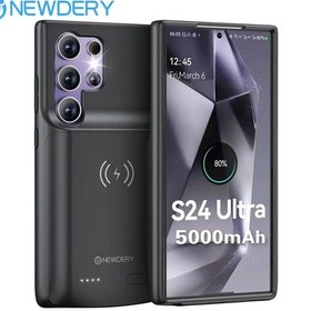 Resim Newdery Kablosuz Şarj Pil Kutusu Samsung Uyumlu S24 Ultra 5000 Mah Taşınabilir Şarj 