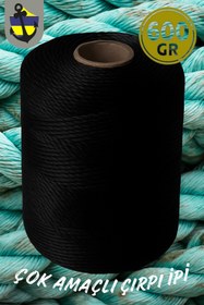 Resim Karadeniz Dekor Ağları Çok Amaçlı Çırpı İpi 600 GR - SİYAH 