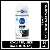 Resim Nivea Kadın Roll-On Deodorant Black & White Invisible Pure 50 ml 
