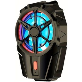 Resim Motion003 Kablosuz Cep Telefonu Soğutma Fanı Siyah Telefon Soğutucu Fan Usb Soğutma Sistemi 