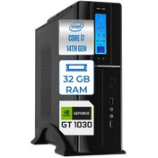 Resim Zetta FLEX PRO 470X İ7 14700 32GB DDR5 4TB SSD GT1030 FREEDOS SFF SLİM ZET470X9564015 