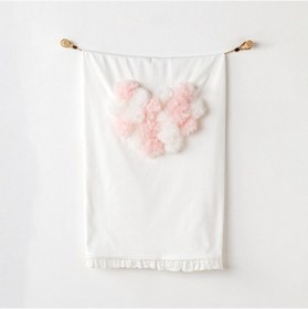 Resim Bebek Battaniye Blanket 90x85 Petit Love Ac24502 - Ekru 