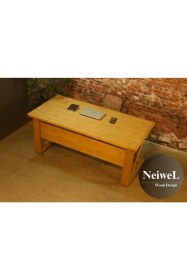 Resim Neiwel Ares Doğal Ahşap Çalışma ve Ofis MASASI-80 cm -160 cm 