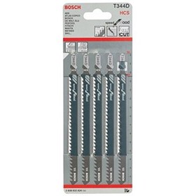 Resim Bosch Hızlı Kesim Serisi Ahşap İçin T 344 D Dekupaj Testeresi Bıçağı 5'li Paket 