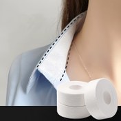 Resim 3 adet Tek Kullanımlık Kendinden Yapışkanlı Gömlek Yaka Pedleri - Erkeklerin Elbise Gömlekleri için Görünmez Ter Emici Pedler, Beyaz, Rulo Tasarımı, Kumaş Olmayan, İş veya Günlük Giyim için Mükemmel, İş Giyim Aksesuarı | Şık Yaka Pedleri | Kendinden Yapışkanlı Pedler, Gömlek Yaka Pedleri 