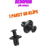 Resim Dedomon Çok Amaçlı Klips-Plastik-8 Mm-1 Pakette 50 Adet 