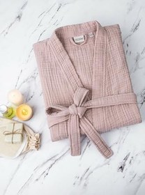 Resim DENİZLİ CONCEPT Unisex Kimono 4 Kat Müslin Bornoz 