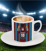 Resim Bk Gift Kişiye Özel Baba&çocuk Bordo-mavi Forma Tasarımlı Türk Kahvesi Fincanı, Arkadaşa Hediye, Sevgiliye Hediye, Taraftar Hediyesi Kobitmeyencom3475 