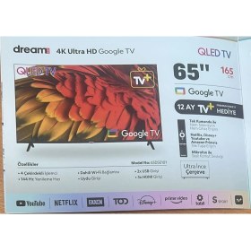 Resim Dreamstar 65'' 165 cm 4K Ultra Hd Uydulu Smart LED Tv 