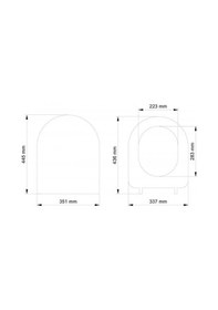 Resim Visam Mimoza Yavaş Termoplast Klozet Kapağı Plastik Menteşeli Ü 