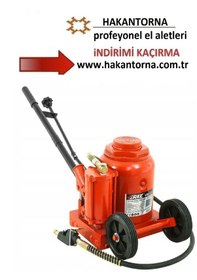 Resim Friko 50 Ton Havalı Hidrolik Şişe Kriko Tekerlekli Tip 