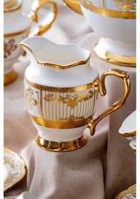 Resim Acar Belladonna 6 Kişilik 17 Parça Çay Seti Beyaz - Altın 