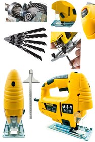 Resim Genel Markalar Bakır Sargılı 4000w Metal Dişli Devir Ve Pandül Ayarlı Ahşap Metal Kesme Lazerli Dekupaj Testere 