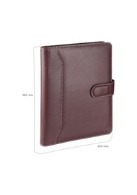 Resim Organizer Ajanda Tarihsiz Çizgili 20x26 CM - Bordo 