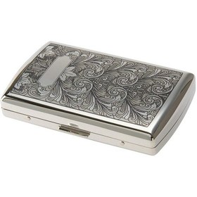 Resim Pearl Japan Venus Metal Kısa Sigara Tabakası Arabasque Krom 12li 