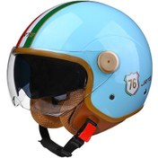 Resim Harborstore WR0528320 Motosiklet Yarım Kask Açık Mavi 