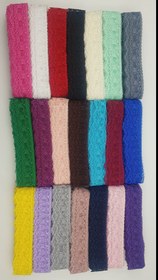 Resim 5 metre Kordoneli Dantel 3,5 cm - Çeşitli renklerde pasalı dantel - Viyolet 