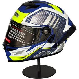 Resim WOSEN Ws-202 Güneş Vizörlü Çene Açılır Kask MATTBLUE A1 (ŞEFFAF VİZÖRLÜ) 