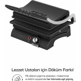 Resim Feris Döküm Tost Makinesi Siyah 