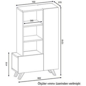 Resim Çok Amaçlı Dolap Artes Beyaz 