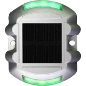 Resim Ximistore9 Yeşil Sürekli Aydınlatma Fonsiyonu İle Güneş Enerjili Alüminyum Piyade Yolu Tespit İşareti Ip68 Yeşil 