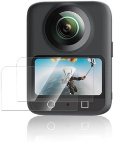 Resim TELESIN Osmo 360 ekran koruyucu folyo sertleştirilmiş camdan | DJI Osmo 360 için sertleştirilmiş cam folyo aksesuarı, sertlik derecesi 9H, çizilmez, %99 şeffaflık, 2,5D kenar, statik uygulama 
